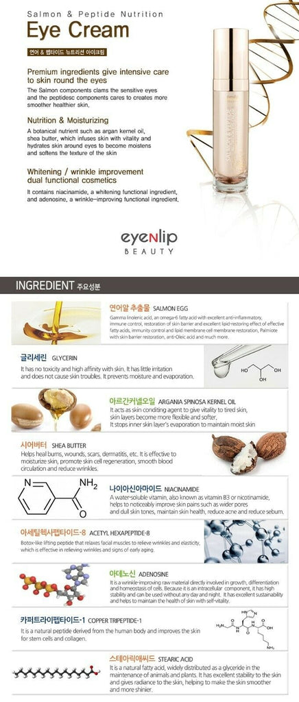 [EYENLIP] Salmon & Peptide Nutrition Eye Cream - 35ml