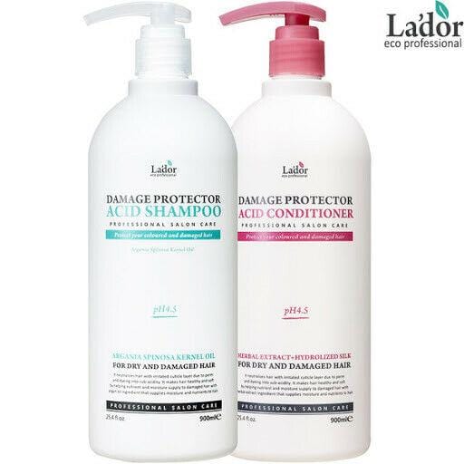 [Lador] Damage Protector Acid Shampoo & Conditioner - 900ml / 900ml
